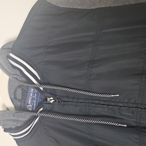 American Rag Black and Gray Bomber Jacket - Picture 9 of 9